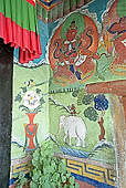Ladakh - Likir gompa, mural paintings 
